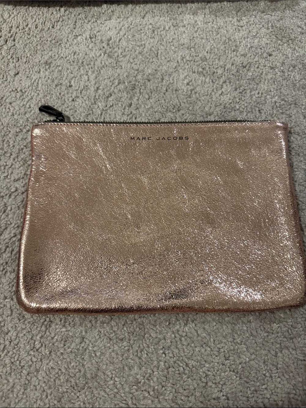 Marc Jacobs Metallic Rose Clutch Pouch